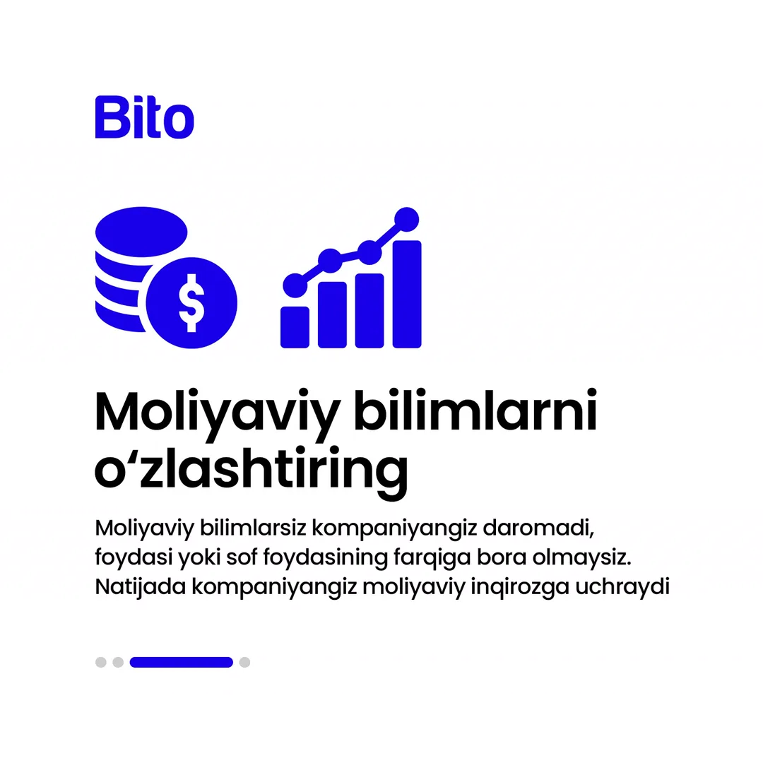 📚 Endigina biznesini boshlayotgan biznesmenlar uchun foydali maslahatlar!

👉  Biznesni boshqarishga va avtomatlashtirishga oid bilimlarni… (4/5)