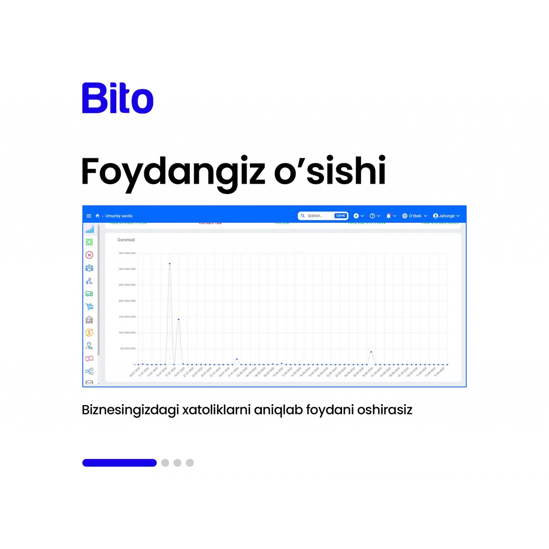 📈 BITO qanday ERP sistema?

⚙️ BITO o’rnatsangiz nimalarga ega bo’lasiz?

✍️ Bugungi postimiz orqali barchasiga javob olasiz

Batafsil:
☎️… (2/5)