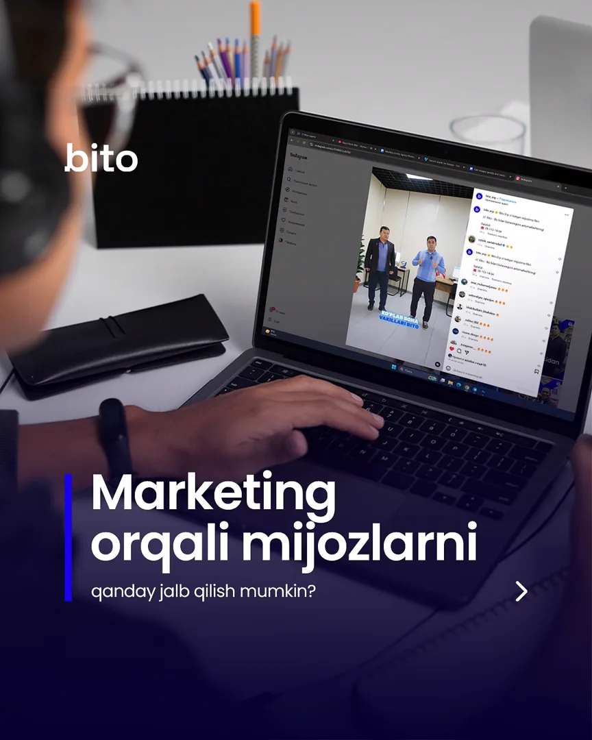 📊 Marketing orqali o’z biznesingizga mijozlarni jalb qiling.
💸 Ma’lumotlardan foydalanib daromadlaringizni oshiring
📈 Bito - Biz bilan… (1/6)