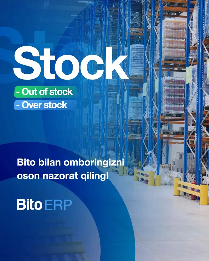 Bito bilan omboringizni oson nazorat qiling!

Koʻpchilik bizneslar mahsulotlarning miqdori bilan bogʻliq muammolarga duch kelishadi. Quyida…