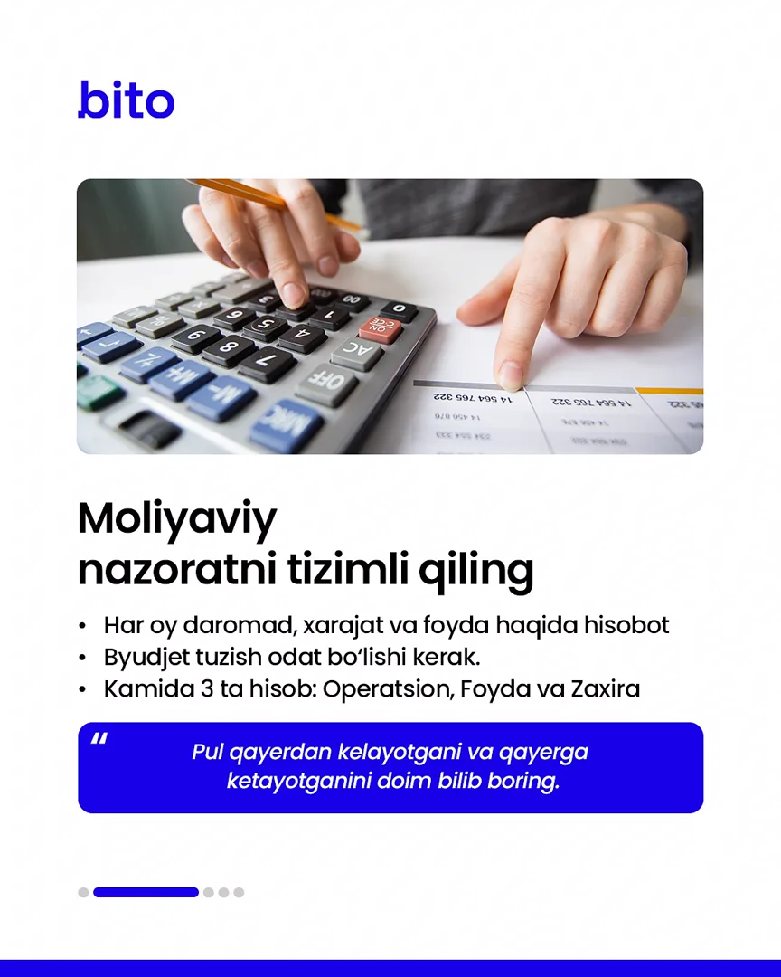 ⭐️ Tartibsiz biznesga chek qo‘ying!
📈 Bito - Biz bilan biznesingizni avtomatlashtiring!
Batafsil:
☎️ 78-113-14-04 | Chat
Instagram |… (3/6)