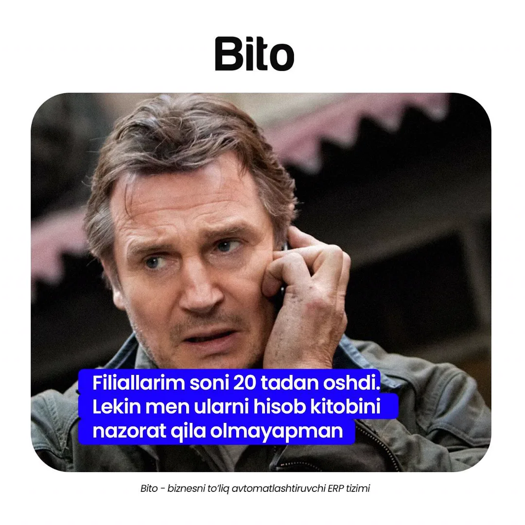 Filiallaringiz ko’payib hisob kitobni nazorat qila olmayapsizmi? 😱

BITO ERP sistemasi sizga tayyor yechimni taklif qiladi 📈

☎️… (3/5)