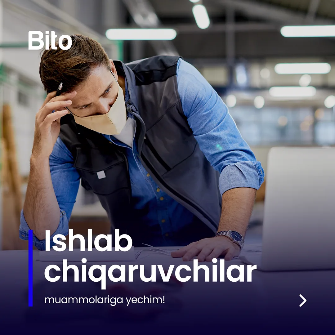🏭 Ishlab chiqaruvchilarning eng katta muammolariga yechim beramiz!

📦  Mahsulotlaringiz qoldig’i, xomashyo hisob-kitoblari, mahsulotlar… (1/5)