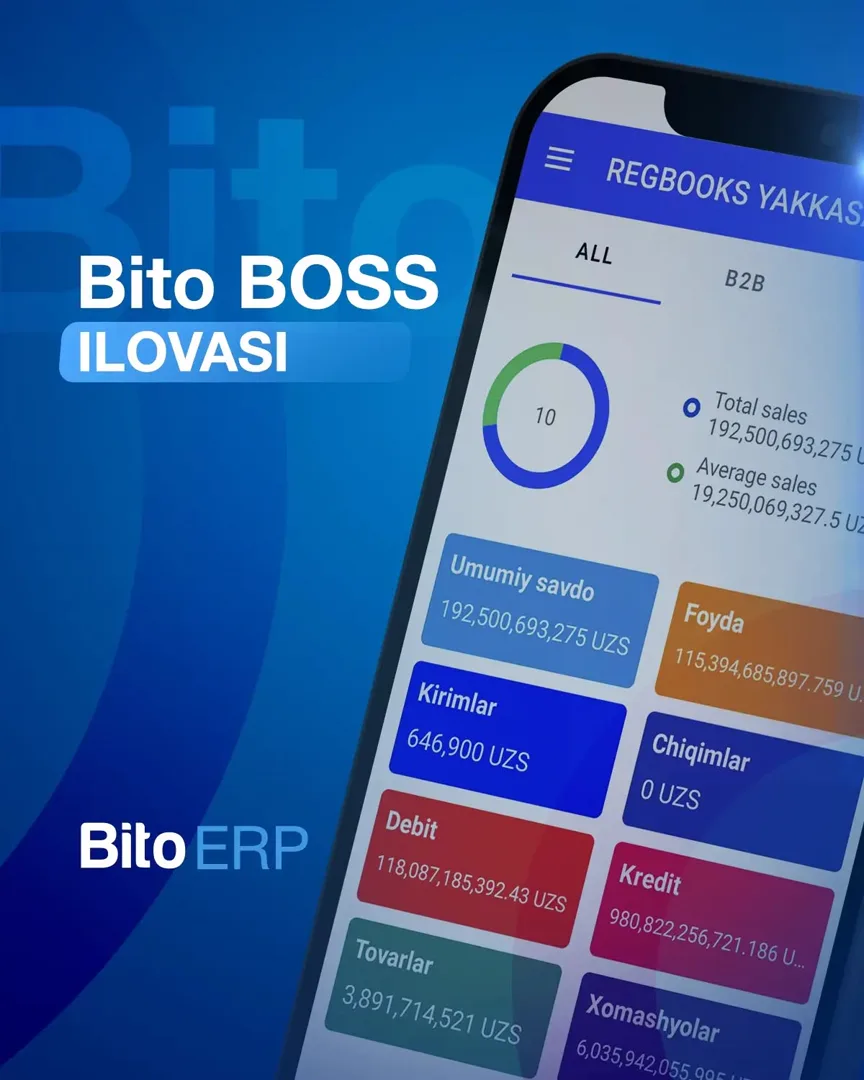 Biznesingizni masofadan boshqaring

Rahbarga kerakli barcha raqamlar — Bito Boss mobil ilovasida!

Ilova biznes egalari uchun yaratilgan… (1/5)
