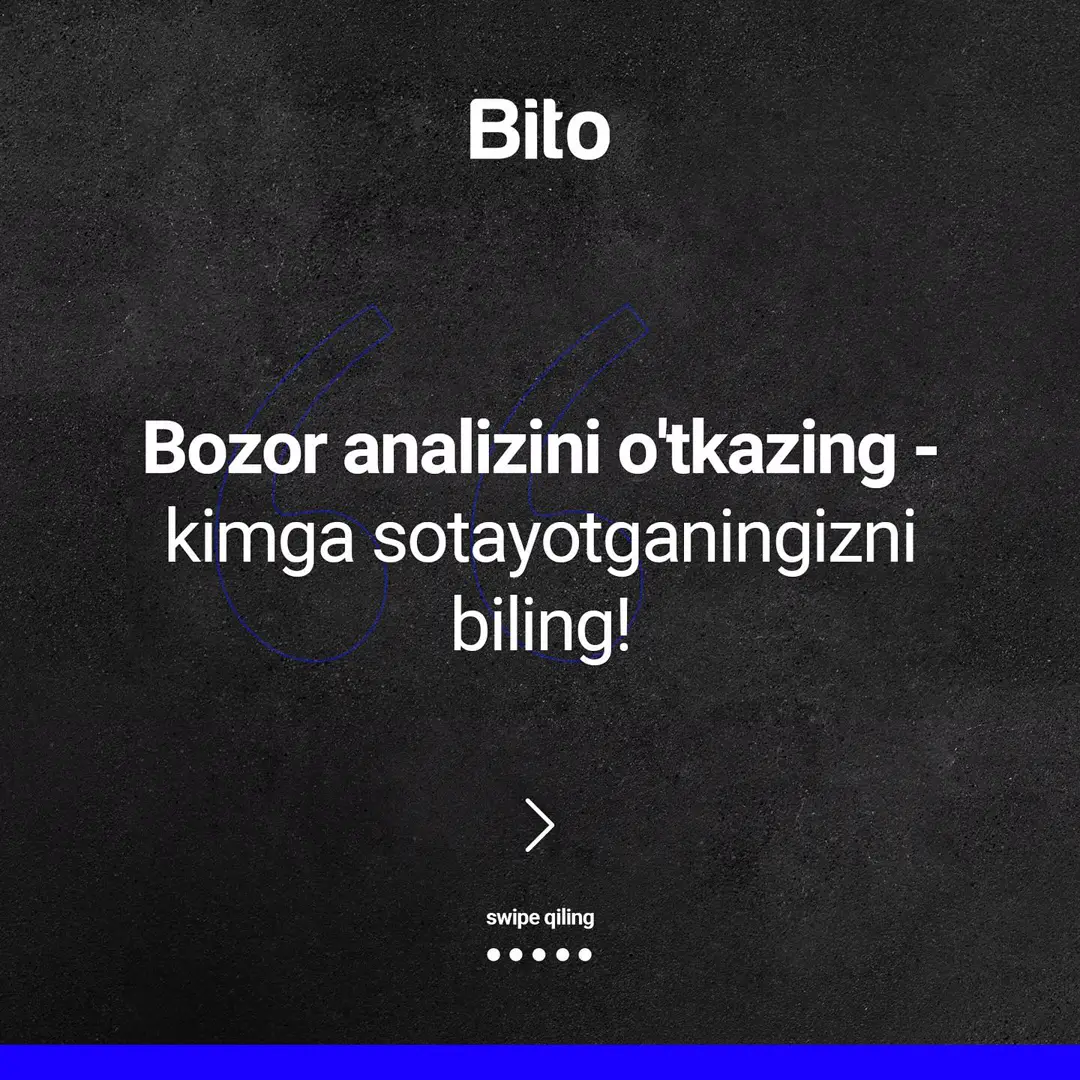 Biznesni muvaffaqiyatli qilish bo’yicha kitob 👆🏻
Bito bilan biznesingizni rivojlantiring! 🤝
Millionlab zarar ko’rgandan ko’ra oyiga… (5/6)