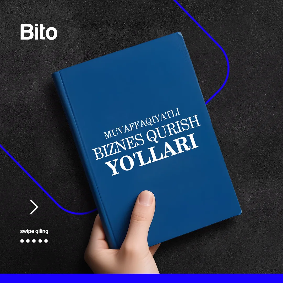 Biznesni muvaffaqiyatli qilish bo’yicha kitob 👆🏻
Bito bilan biznesingizni rivojlantiring! 🤝
Millionlab zarar ko’rgandan ko’ra oyiga… (1/6)