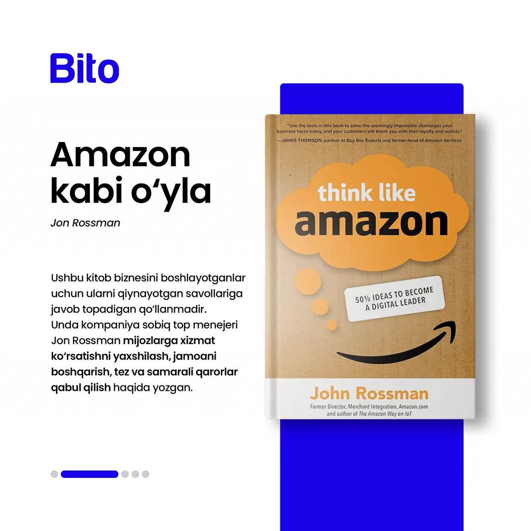 📚 Yosh biznesmenlar uchun eng foydali Top-5 kitoblar

📈 Bito - Biz bilan biznesingizni avtomatlashtiring!

Batafsil:
☎️ 78-113-14-04 (3/6)