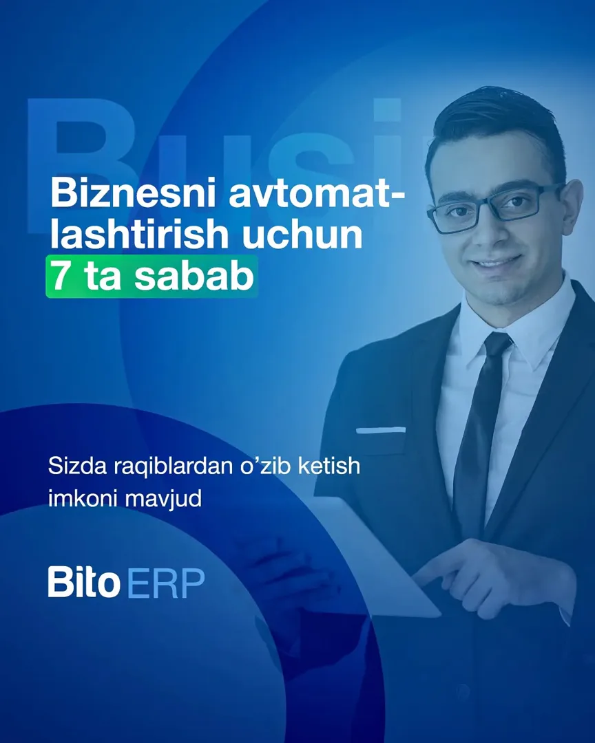 🚀 Sizda raqiblardan oʻzib ketish imkoni mavjud

Biznesingiz raqobatchilardan bir qadam oldinda yurishini, ularga nisbatan kamroq xarajat…