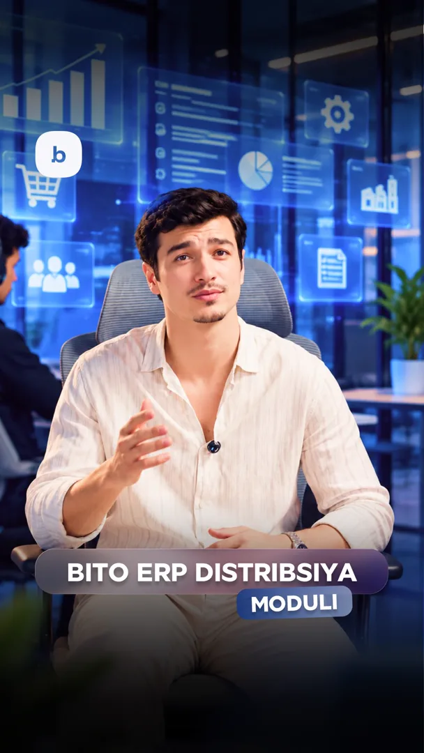 BITO ERP distributsiya moduli. Demo uchun izoh “DEMO” yozib qoldiring