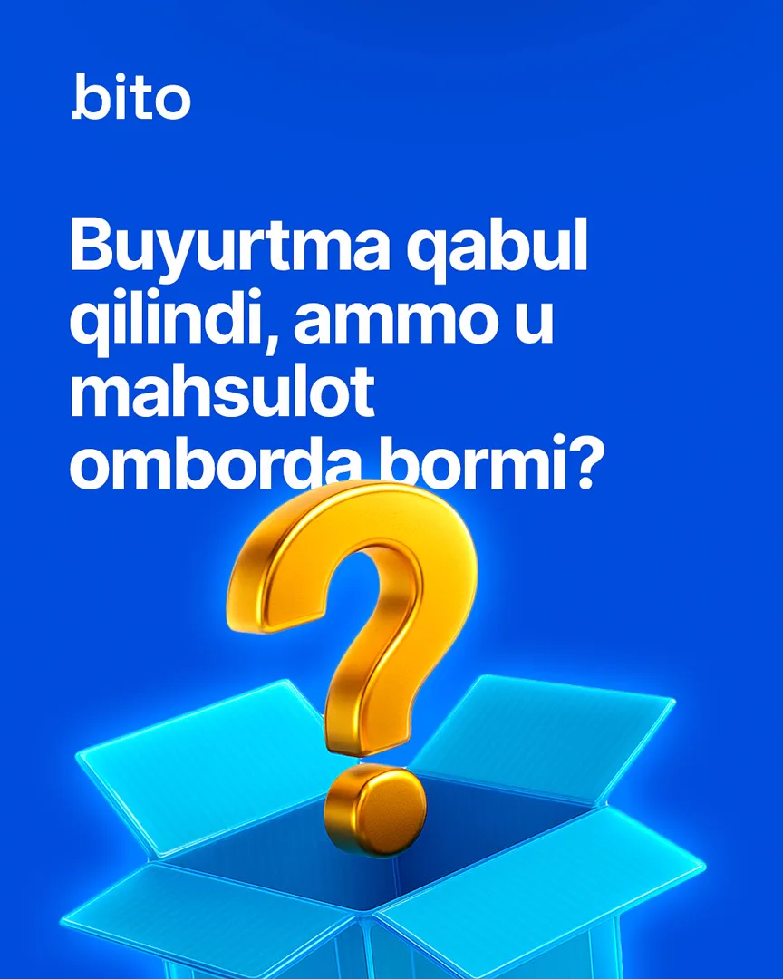 Omborda nima gaplar ?

📦 Ombor - bu mahsulotlaringizni asosiy qismi, zahiralari turadigan joydir. Lekin siz unda nima bor yoki yo’qligini… (4/7)