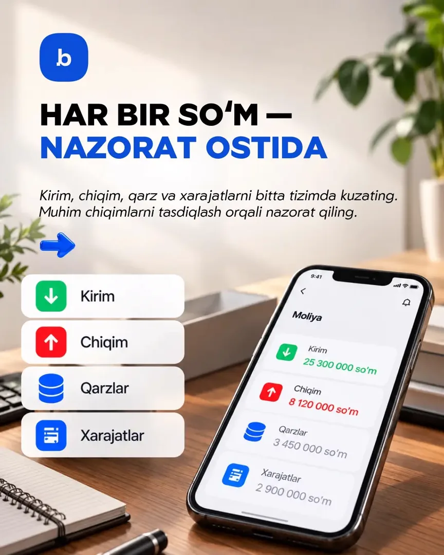 BITO ERP - biznesingizni bita tizimda boshqaring (4/6)