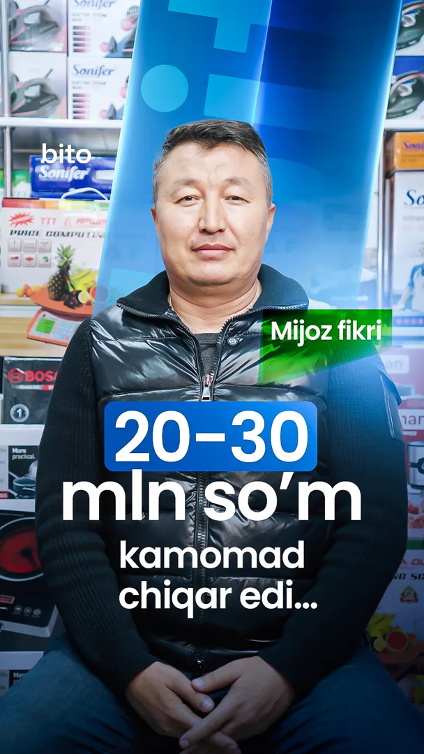 "20-30 mln kamomad chiqar edi.."