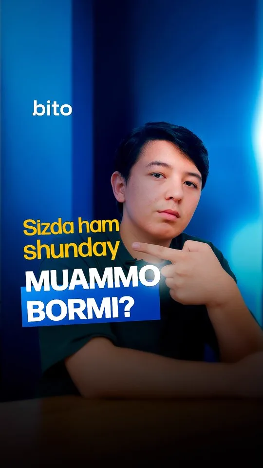 Sizda ham shunday muammo bormi ?