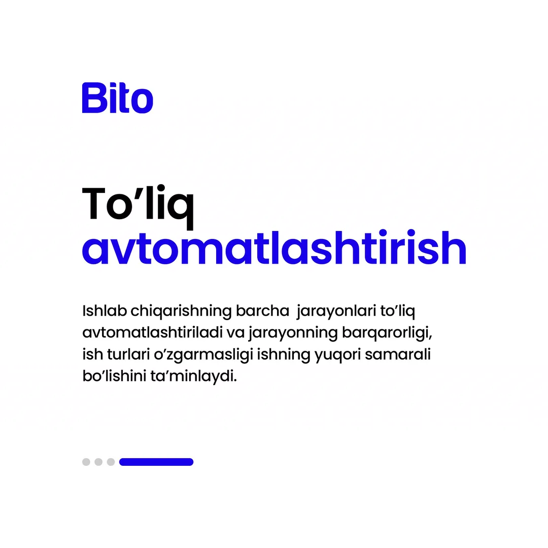 ⚙️ Ishlab chiqarishda avtomatlashtirish qanday o‘rin egallaydi?
🔼 Ishlab chiqarishda avtomatlashtirishning qanday turlari mavjud?
📈… (5/5)