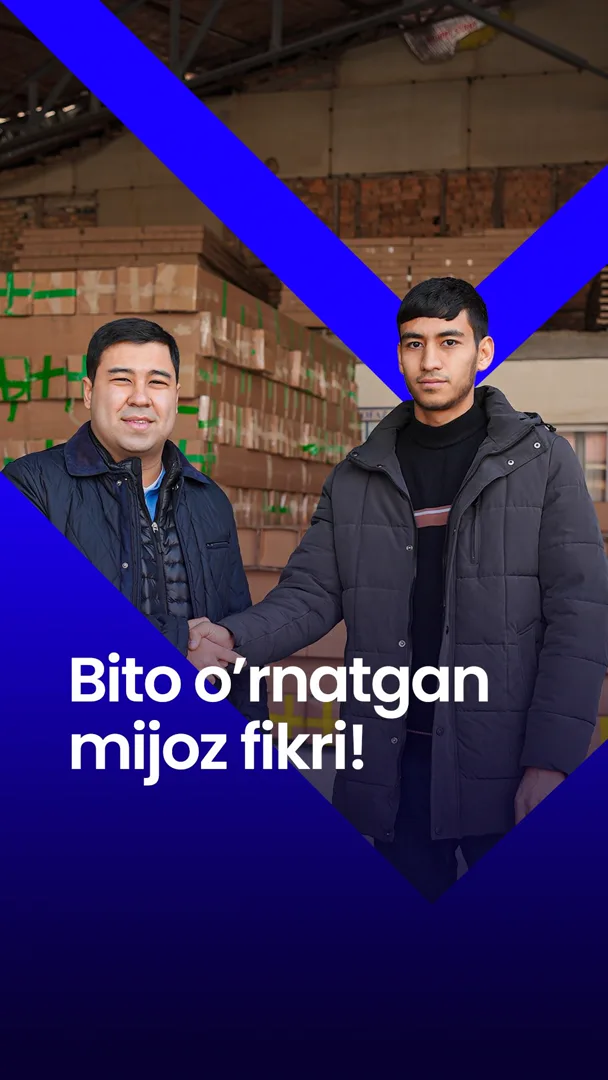 🤝 Bito o’rnatgan mijozimiz fikri!