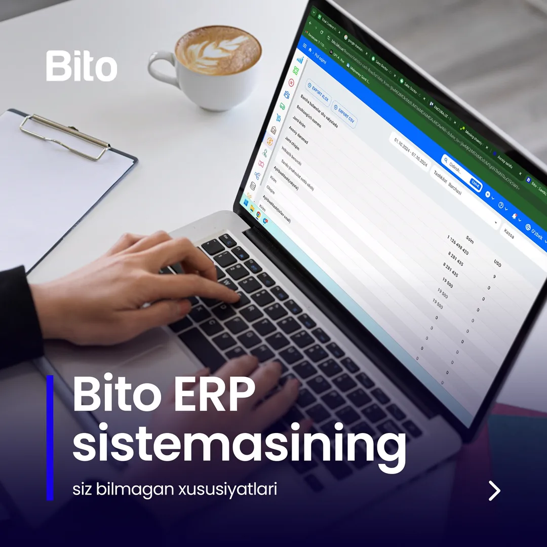 📈 BITO ERP sistemasining siz bilmagan qanday xususiyatlari mavjud?
💵 Biznesingiz uchun kerakli bo’lgan xususiyatlar bilan tanishing.
📈… (1/6)