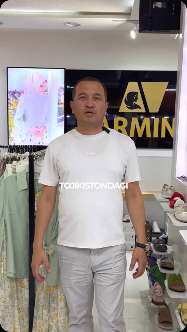 Tojikistonda Armin brendi ostida ayollar kiyimlarini sotadigan dokon biznes jarayonlarini…