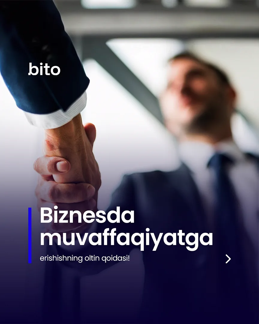 💸 Biznesda omadga erishish uchun nimalar qilish kerak?

⭐️ Biz bilan aniq natijalarga erishing.

📈 Bito - Biz bilan biznesingizni… (1/6)