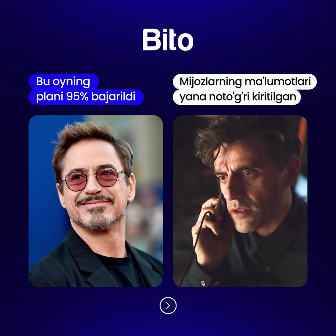 💰 Nasiyaga xarid qilgan mijozlaringiz qarzlarini nazorat qila olmayapsizmi?

⚖️ BITO ERP sistemasi - barcha mijozlaringiz to‘lovlarini… (2/5)
