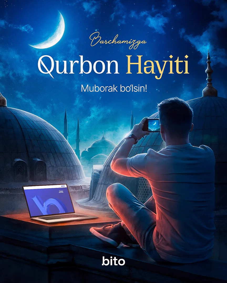 🥳 Bito ERP jamoasi sizni va barcha oila a’zolaringizni muqaddas Qurbon hayiti bayrami bilan qutlaydi. Ushbu muqaddas kun qalblarga…