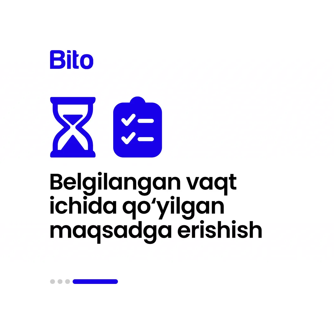📒 Samarali biznes qilish sirlari nimada?

💸 Biznesni avtomatlashtirgandan kegin nimalarga erishasiz?

📈 Bito - Biz bilan barchasiga… (5/5)