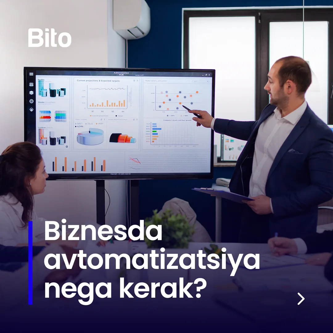 📒 Samarali biznes qilish sirlari nimada?

💸 Biznesni avtomatlashtirgandan kegin nimalarga erishasiz?

📈 Bito - Biz bilan barchasiga… (1/5)