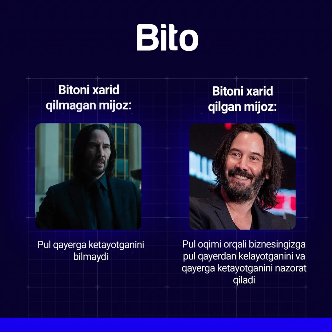 Bito bilan biznesingizni osonlashtiring!

Rasmlarni ko’ring va do’stlaringiz bilan bo’lishing! 👆🏻

☎️ Batafsil ma’lumot uchun:
+ 998 78… (4/4)