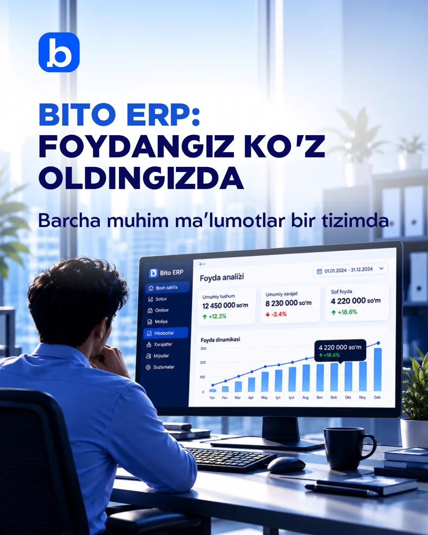 Natija faqat raqam emas, aniq nazorat va o’sish! (3/4)