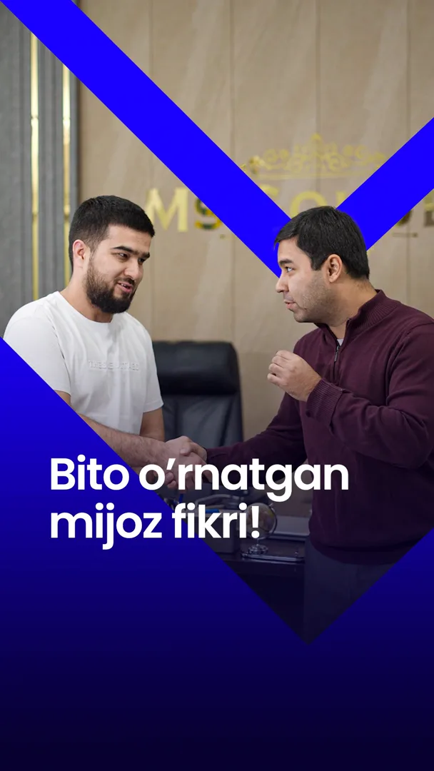 🤝 Bito o’rnatgan mijozlarimiz fikri!