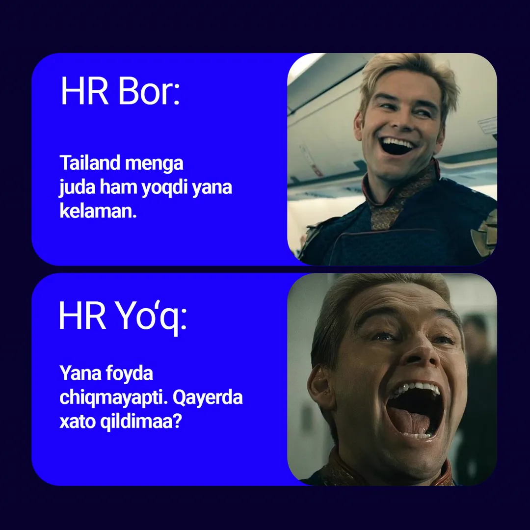 HR bor va HR yo’q biznesning farqi nimada? 🧐
To’liq ma’lumotga ega bo’lish uchun rasmlarni ohirigacha ko’ring ☝️
☎️ Batafsil ma’lumot… (3/6)