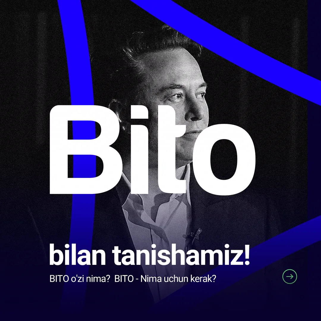 Bito bilan tanishamiz!

Biznesingizni avtomatlashtirish bo’yicha ajralmas yordamchi haqida batafsil tanishib chiqing! 👆🏻

Batafsil… (1/3)