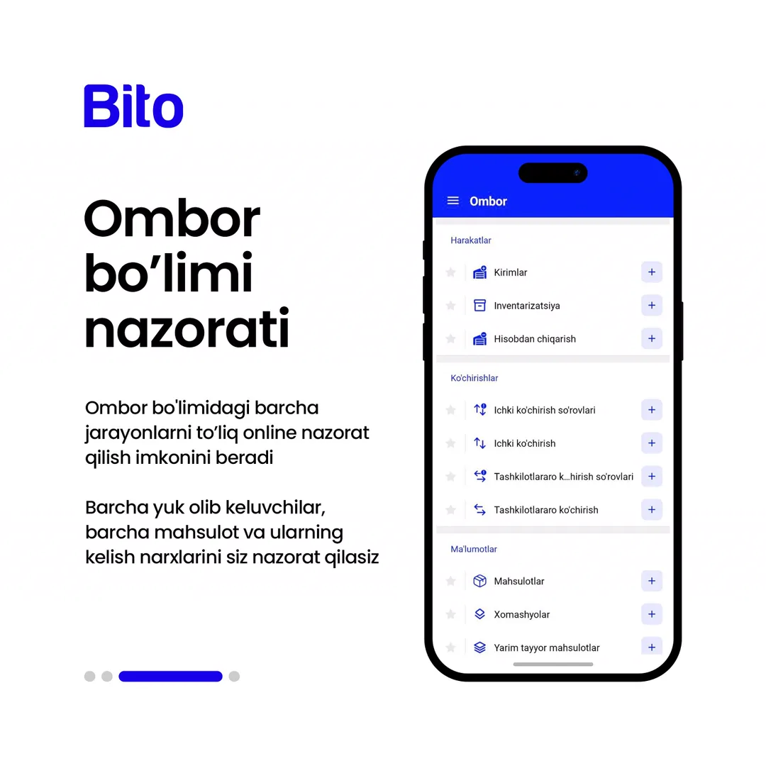 📱 Bito Mobil ilovasi haqida nimalarni bilasiz?
💸 Bito Mobil ilovasi bilan biznesingizni masofadan turib boshqaring.
📈 Bito - Biz… (4/5)