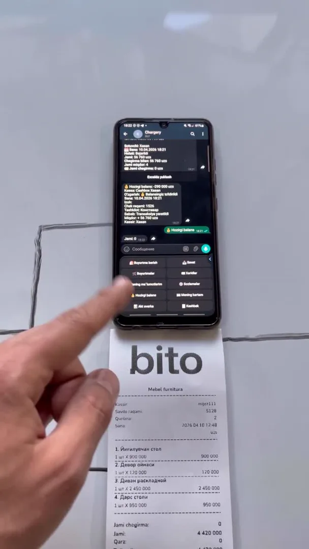 Birgina mobil telefon orqali butun biznesingizni boshqarishingiz mumkin !