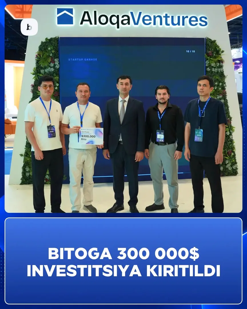 Bito seed raundida $300 000 investitsiya jalb qildi.

Bu — shunchaki mablag‘ emas. Bu — bizga bildirilgan ishonch va zimmamizga yuklangan… (1/2)