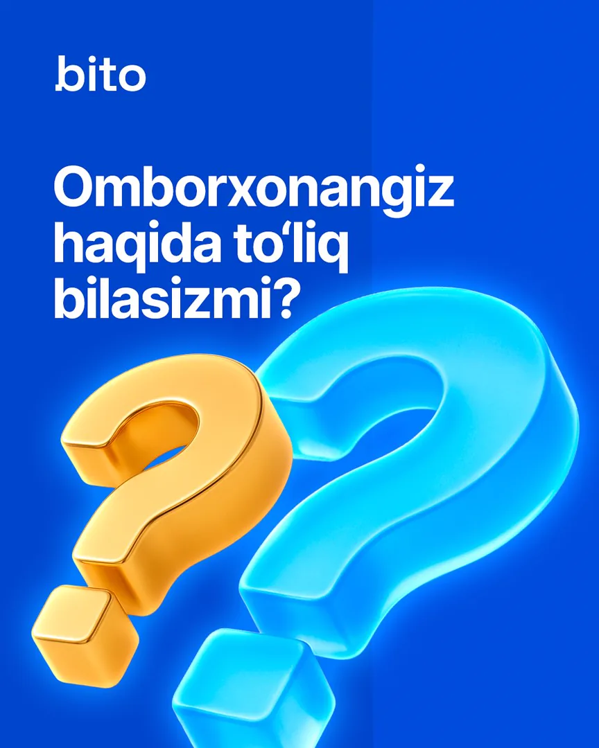 Omborda nima gaplar ?

📦 Ombor - bu mahsulotlaringizni asosiy qismi, zahiralari turadigan joydir. Lekin siz unda nima bor yoki yo’qligini… (1/7)