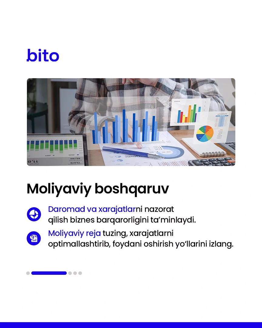 💸 Biznesda omadga erishish uchun nimalar qilish kerak?

⭐️ Biz bilan aniq natijalarga erishing.

📈 Bito - Biz bilan biznesingizni… (3/6)