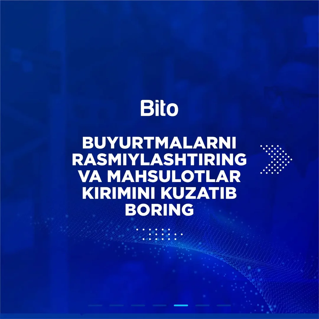 Do'konda qancha tovar qolganini bittalab sanashdan qutulish vaqti keldi!

📉 Bito bilan noqulay axvolga tushib qolmaysiz! Chunki, dastur… (5/7)