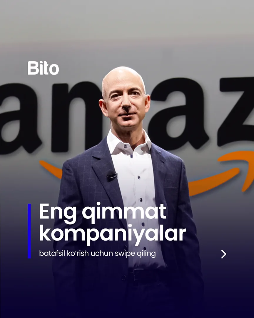 💰 Dunyodagi eng qimmat kompaniyalar bilan tanishing

📈  Bito - Biz bilan biznesingizni avtomatlashtiring!

Batafsil:
☎️ 78-113-14-04 (1/6)
