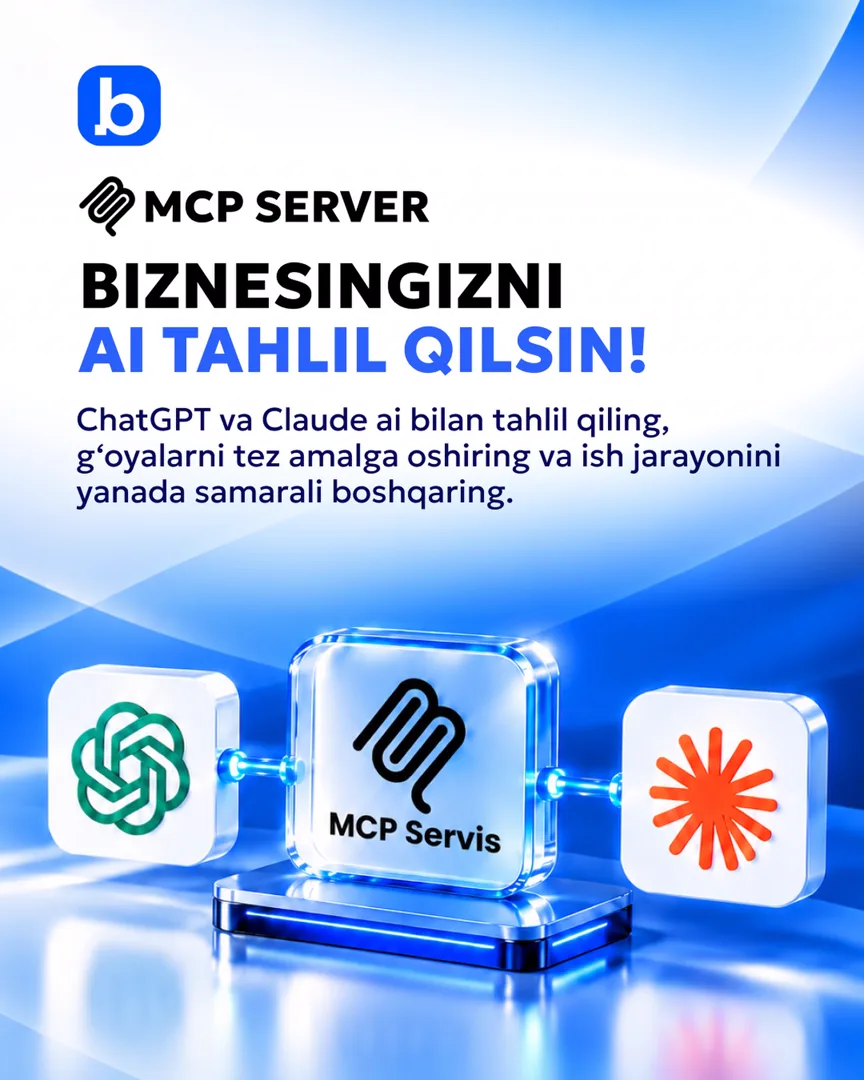 Biznesingizni AI tahlil qilsin. ChatGPT va Claude ai bilan tahlil qiling, g’oyalarni tez amalga oshiring va ish jarayonini yanada samarali…