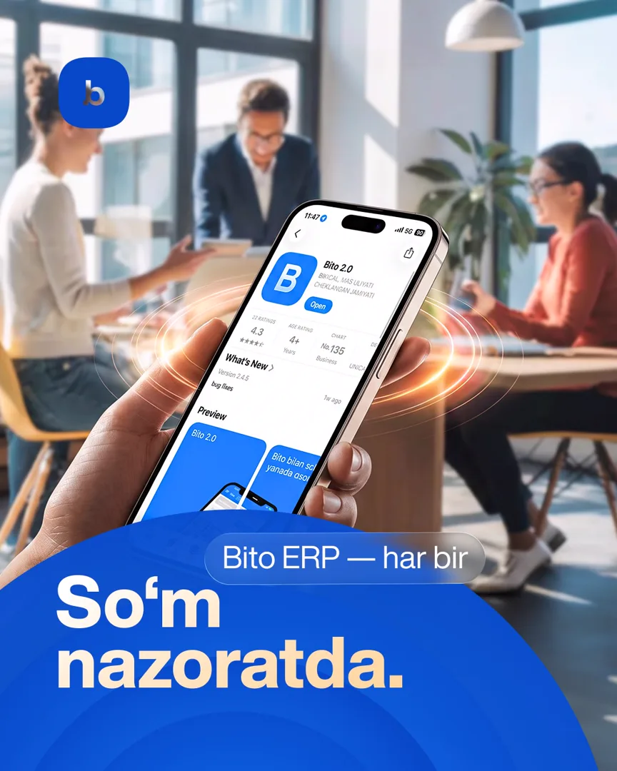 Kassada kam pul chiqyaptimi Bito ERP hal qiladi (3/3)