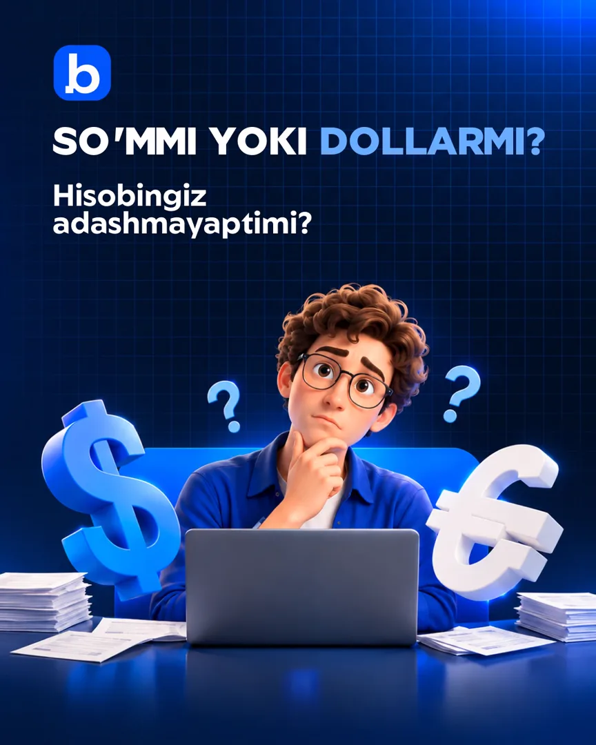 Valyuta hisobni BITO ERP ga topshiring (1/5)