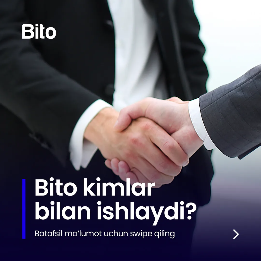 🌟 BITO ERP sistemasiga ishonch bildirgan Kompaniyalar!
📈 Bito - Biz bilan biznesingizni avtomatlashtiring!
Batafsil:
☎️ 78-113-14-04 (1/6)