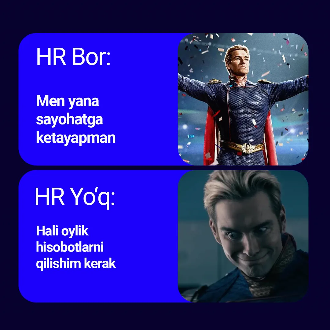 HR bor va HR yo’q biznesning farqi nimada? 🧐
To’liq ma’lumotga ega bo’lish uchun rasmlarni ohirigacha ko’ring ☝️
☎️ Batafsil ma’lumot… (2/6)