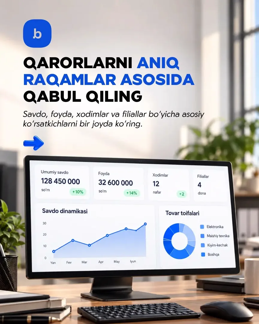 BITO ERP - biznesingizni bita tizimda boshqaring (5/6)