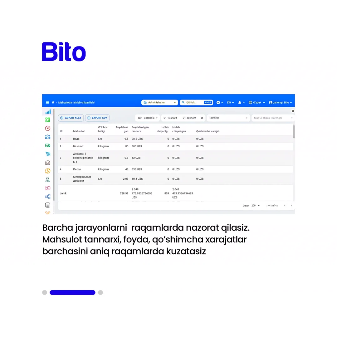 🏭 Ishlab chiqarishdagi barcha jarayonlarni to’liq avtomatlashtirish mumkinligini bilasizmi?

✅  BITO ERP sistemasi orqali ishlab… (3/4)